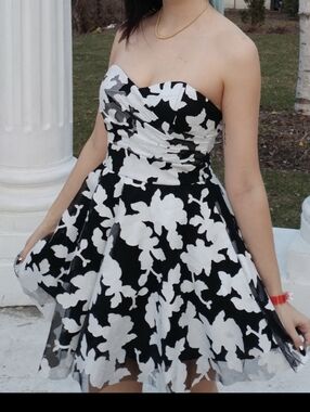 Topshop Lace And Leather Cocktail Dress